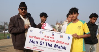 मेयर कप फुटबल प्रतियोगितामा राम जानकी, लक्ष्मी मावि र सुर्योदय विजयी